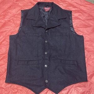 RED‎ RANCH - Wool Blend Metal Buttons Mens L Vest
